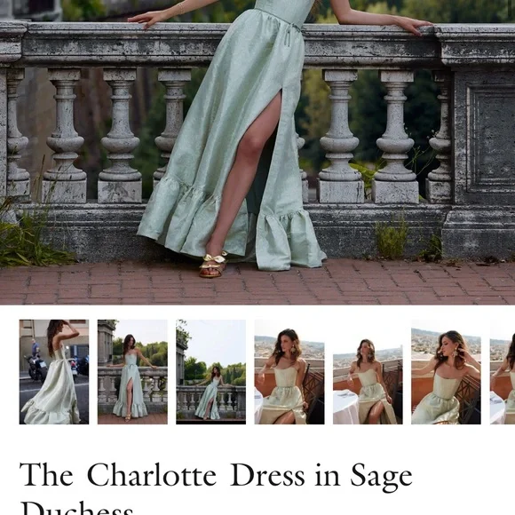 V. Chapman | Dresses | V Chapman Green Maxi Sundress With Slitnever Worn |  Poshmark